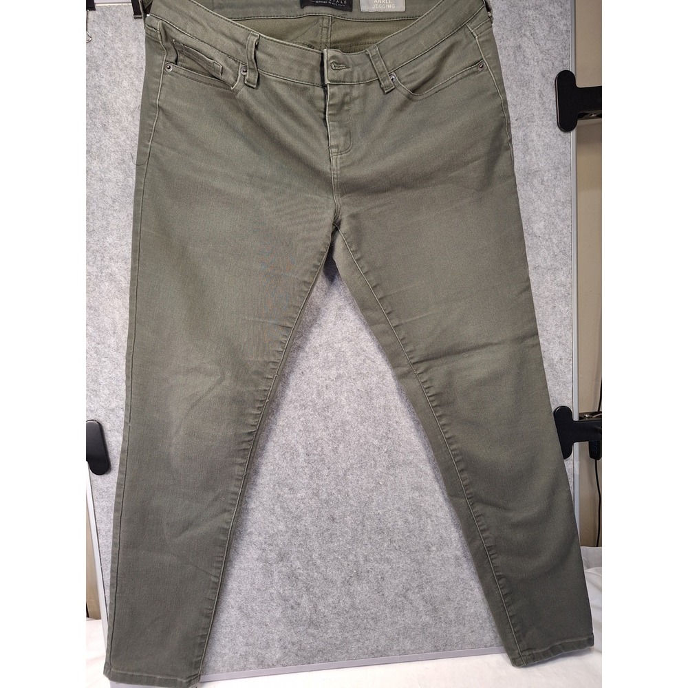 Aeropostale Womens Olive Green Ankle Jegging Skinny Pants Size 8 Reg - Picture 1 of 6